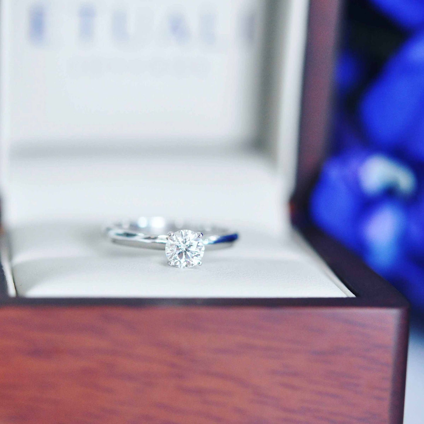 Classic Solitaire Engagement Ring - Adri & Gerardo