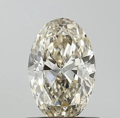 0.61ct Oval Natural Diamond (Colour J, Clarity VS2, Cut VG, IGI Certified)