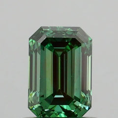 0.67ct Emerald Lab Grown Diamond (Colour Fancy Vivid Green, Clarity VS1, IGI Certified)
