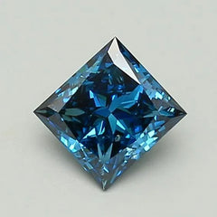 1.16ct Princess Lab Grown Diamond (Colour Fancy Vivid Blue, Clarity SI1, IGI Certified)