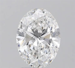 2.00ct Oval Lab Grown Diamond (Colour E, Clarity VVS2, IGI Certified)