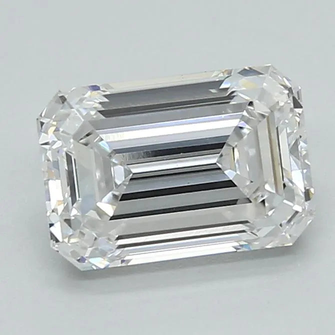 2.11ct Emerald Lab Grown Diamond (Colour D, Clarity VVS2, IGI Certified)