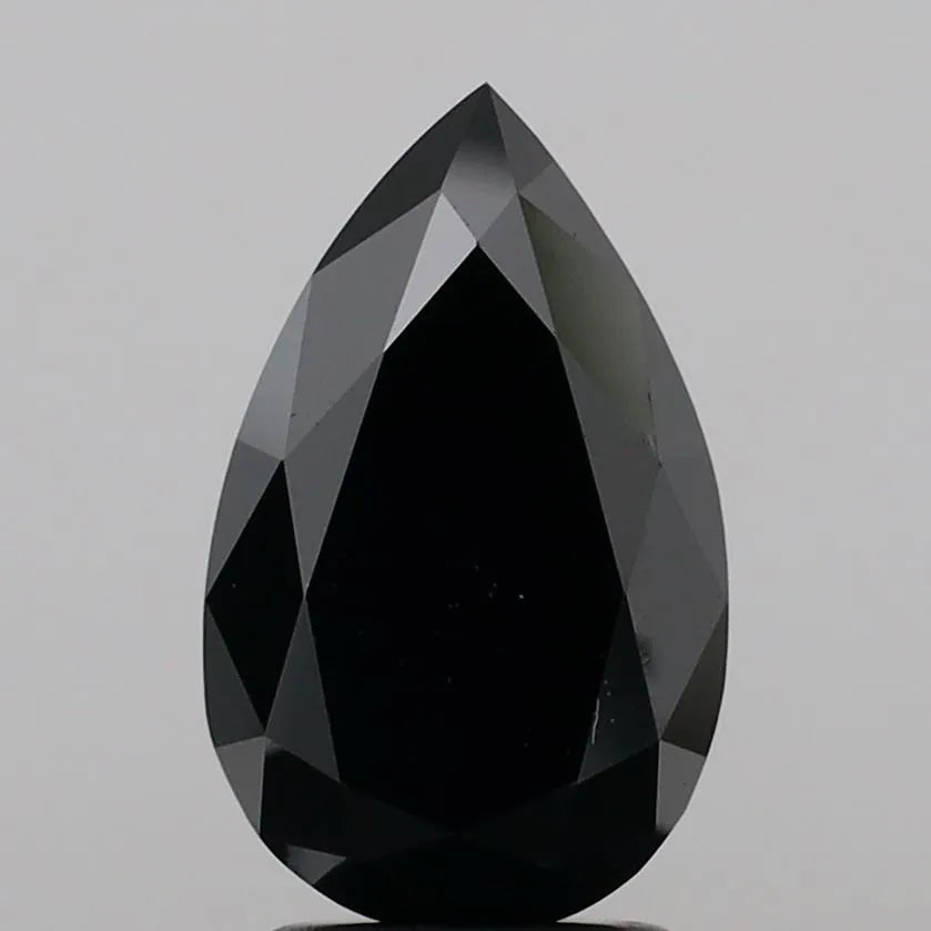 2.76ct Pear Lab Grown Diamond (Colour Fancy Black, Clarity VS1, IGI Certified)