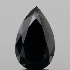 2.76ct Pear Lab Grown Diamond (Colour Fancy Black, Clarity VS1, IGI Certified)