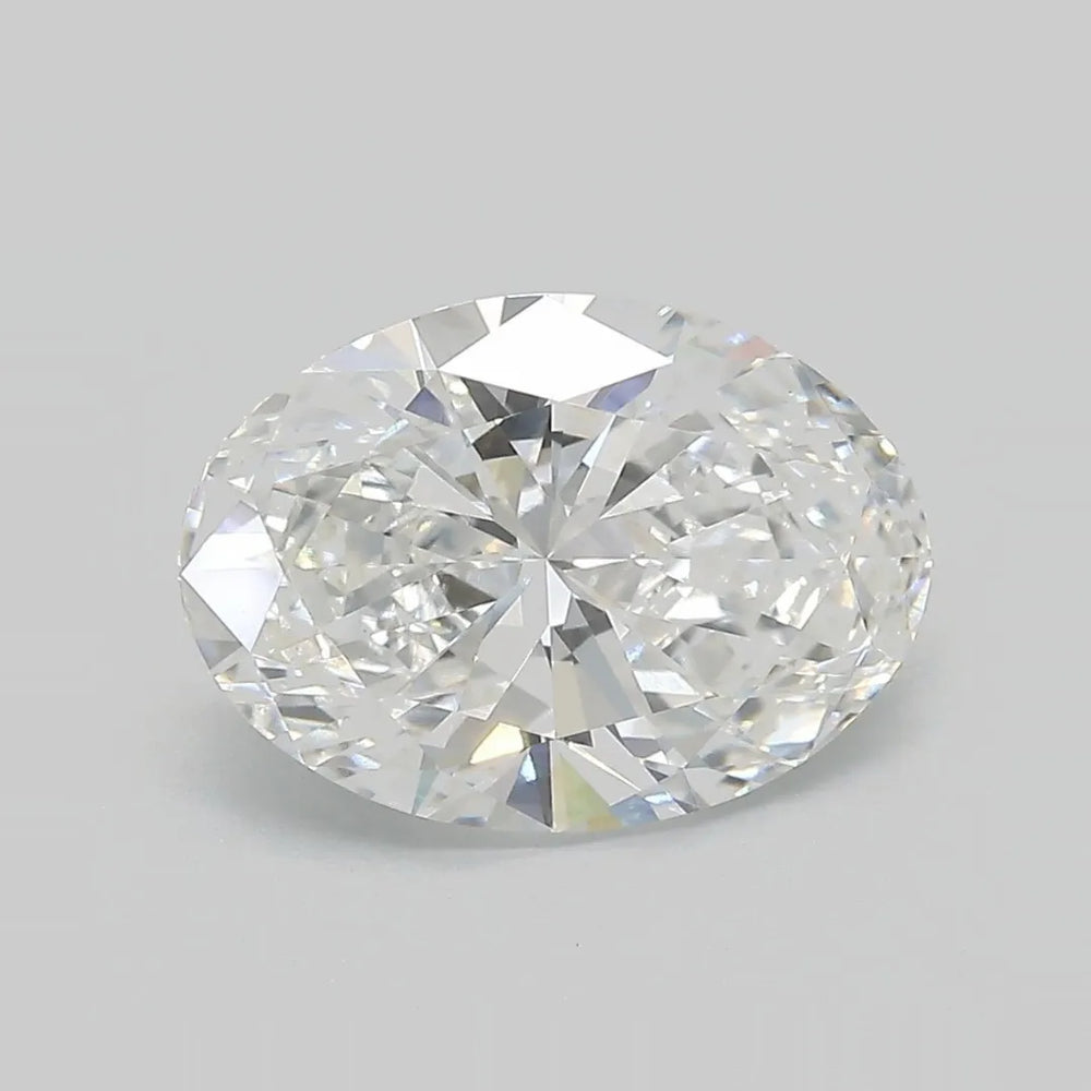 3.68ct Oval Lab Grown Diamond (Colour E, Clarity VVS2, IGI Certified)