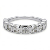 Asscher Diamond Bezel Band 1.35 CTW