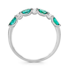 Clio Oval Emerald & Diamond Ring