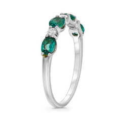 Clio Oval Emerald & Diamond Ring
