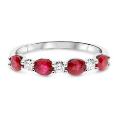 Clio Oval Ruby & Diamond Ring