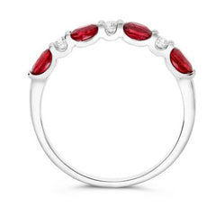 Clio Oval Ruby & Diamond Ring