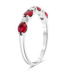 Clio Oval Ruby & Diamond Ring