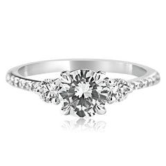 Notre Dame Pavé (Montura Diamantes Laterales y Pavé)