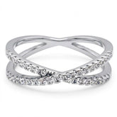 Crossed X Diamond Ring 0.50 CTW (Anillo Cruzado X 0.50 CTW)