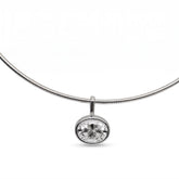 East West Bezel 2CTW Oval Labgrown Diamond Pendant (Dije Oval 2 CTW Diamante Labgrown)