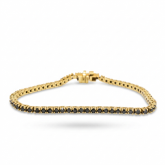 Evert Brazalete Diamante Negro 2.5 CTW
