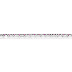 Evert Pink Sapphire & Diamond Tennis Bracelet 2 CTW
