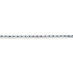 Evert Sapphire & Diamond Tennis Bracelet 2 CTW