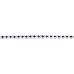 Evert Sapphire & Diamond Tennis Bracelet 2 CTW