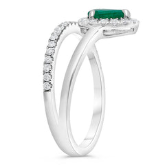 Goutte Emerald & Diamond Ring