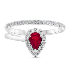Goutte Ruby & Diamond Ring