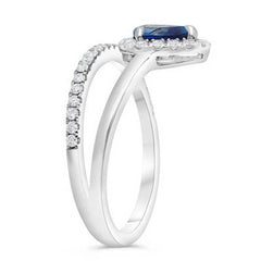 Goutte Sapphire & Diamond Ring