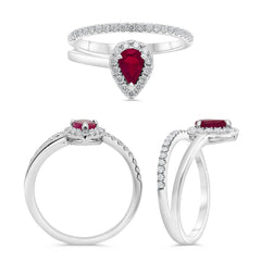 Goutte Ruby & Diamond Ring