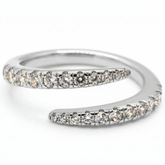 Vague Pavé 0.40 CTW (Anillo Pavé estilo Ola)