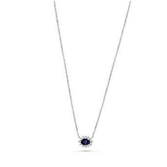 Vivide Sapphire & Diamond Necklace
