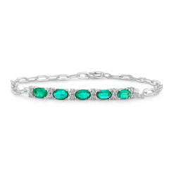 Galaxie Emerald & Diamond Bracelet