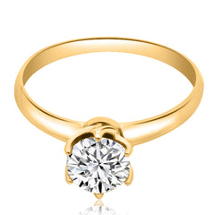 Dahlia (Montura Solitario Floral)