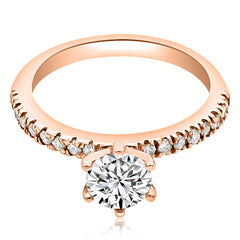 Étoilée Seis Uñas (Montura Pavé Seis Uñas)