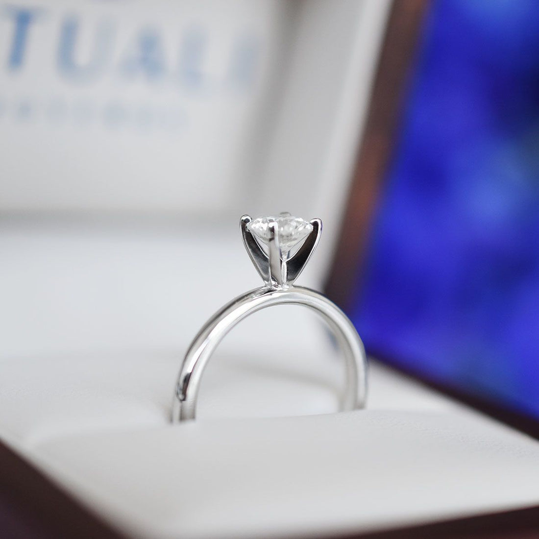 High Prong Solitaire Ring