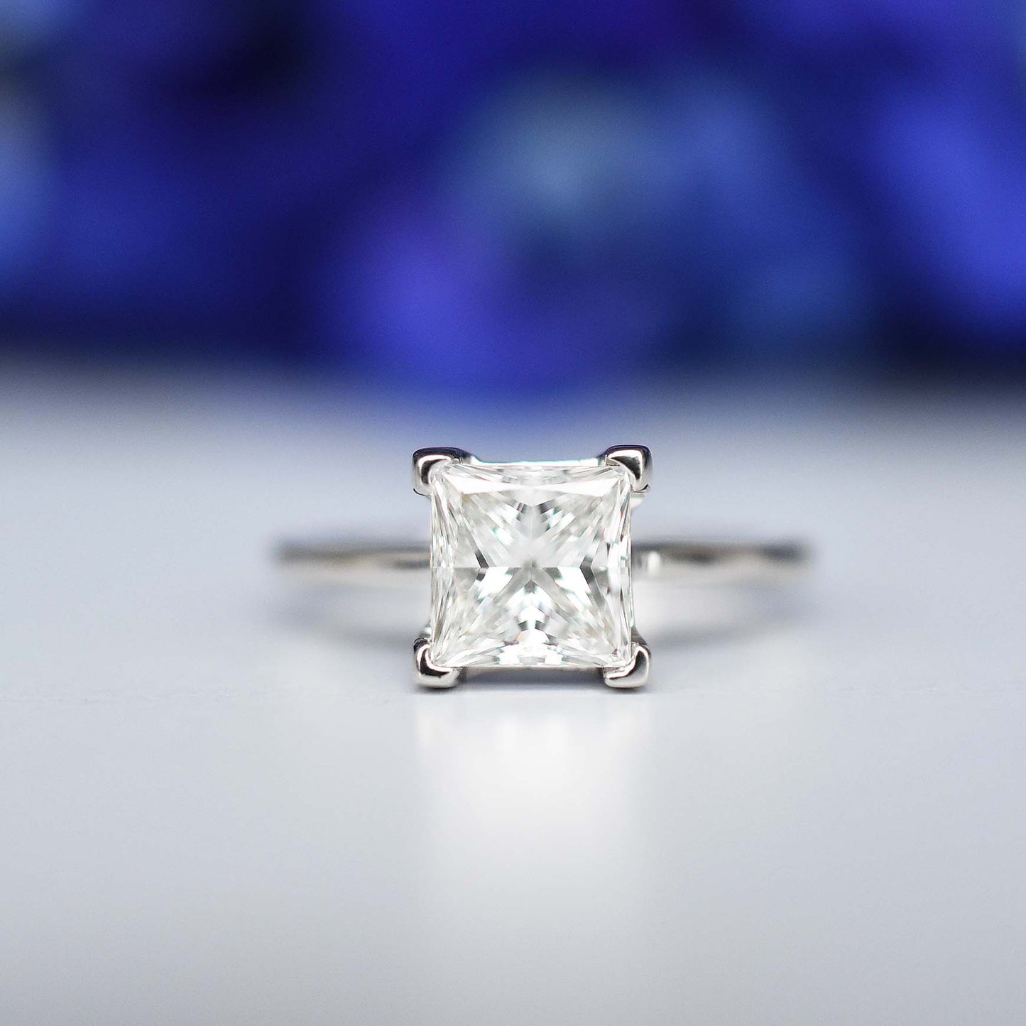 2 CT Princess Solitaire Engagement Ring