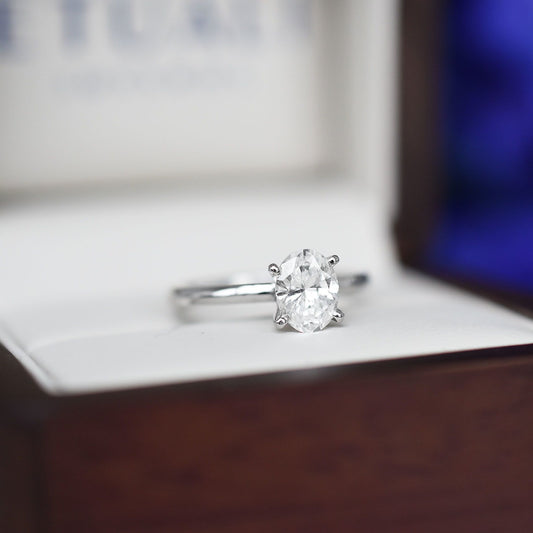 1 CT Oval Solitaire Ring