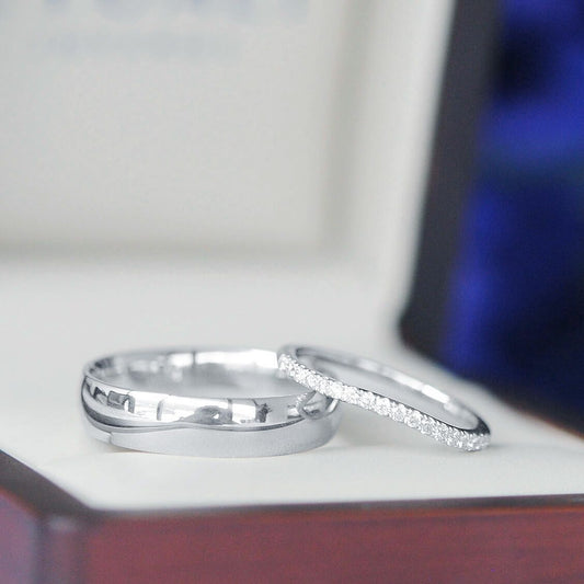 Twist Wedding Band - Ana & Arturo