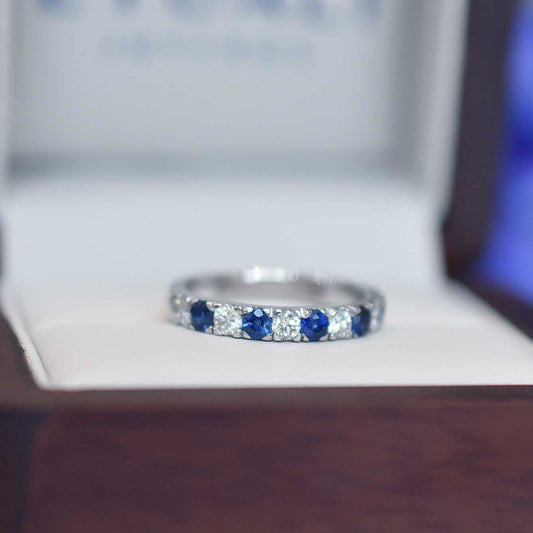 Sapphire and Diamond Band