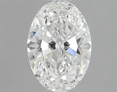 0.65ct Oval Lab Grown Diamond (Colour F, Clarity SI1, IGI Certified)