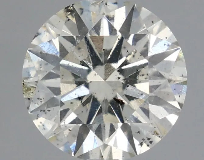 0.66ct Round Natural Diamond (Colour J, Clarity SI2, Cut EX, IGI Certified)