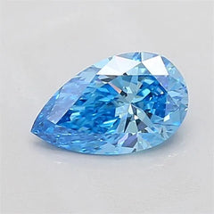 0.81ct Pear Lab Grown Diamond (Colour Fancy Vivid Blue, Clarity SI1, IGI Certified)