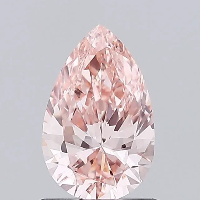 0.85ct Pear Lab Grown Diamond (Colour Fancy Intense Pink, Clarity VVS2, IGI Certified)