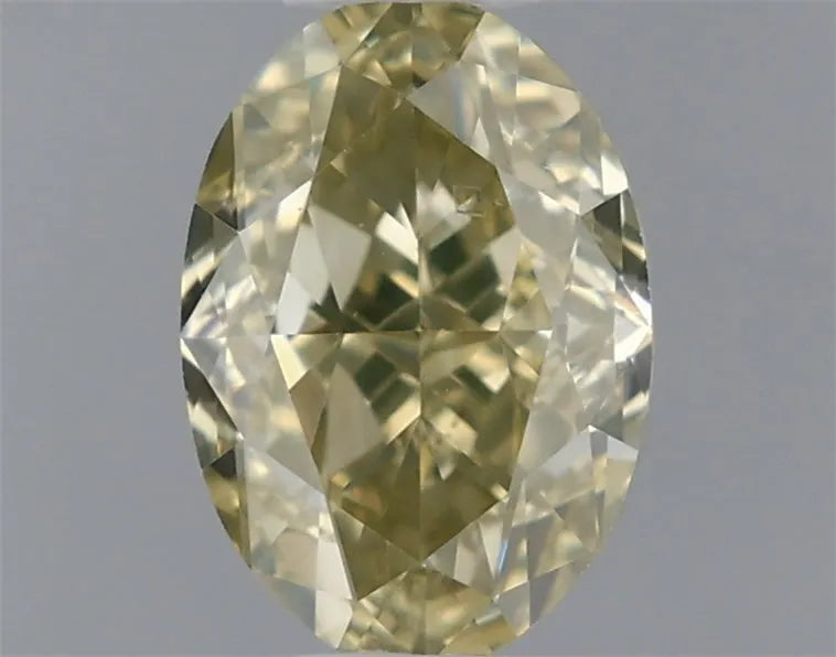 0.72ct Oval Natural Diamond (Colour Fancy Yellow, Clarity SI2, GIA Certified)