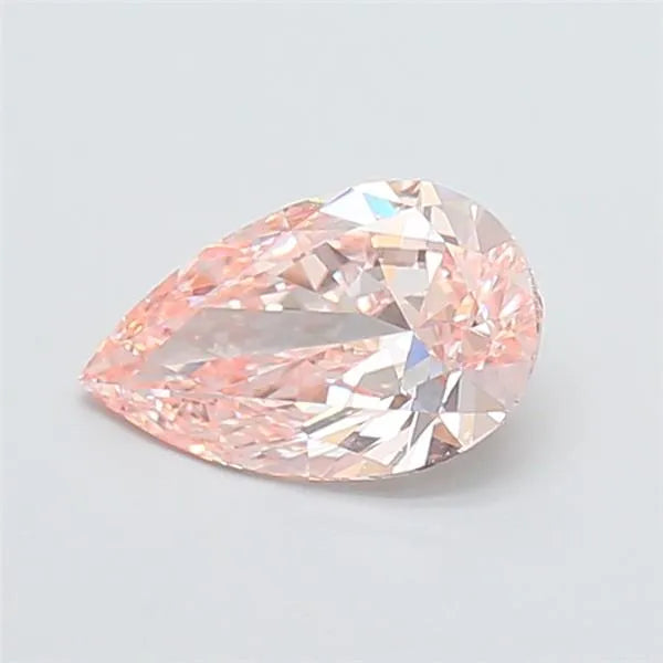 1.00ct Pear Lab Grown Diamond (Colour Fancy Intense Pink, Clarity VVS2, IGI Certified)