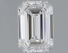 1.05ct Emerald Lab Grown Diamond (Colour D, Clarity VS2, IGI Certified)
