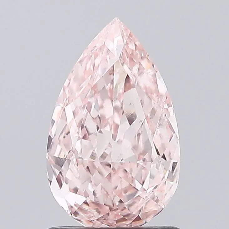 1.13ct Pear Lab Grown Diamond (Colour Fancy Intense Pink, Clarity VS1, IGI Certified)