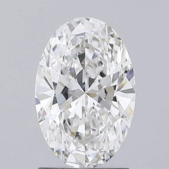 1.52ct Oval Lab Grown Diamond (Colour F, Clarity VVS2, IGI Certified)