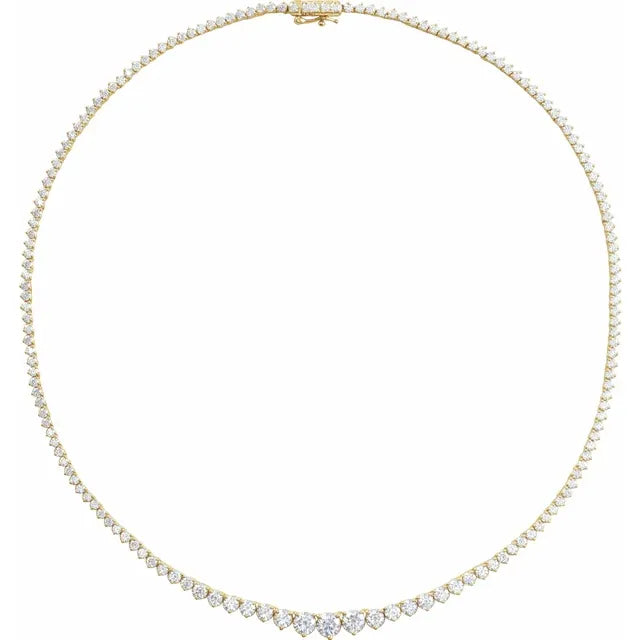 Evert Riviera Tennis Necklace 9.5CTW (LabGrown)