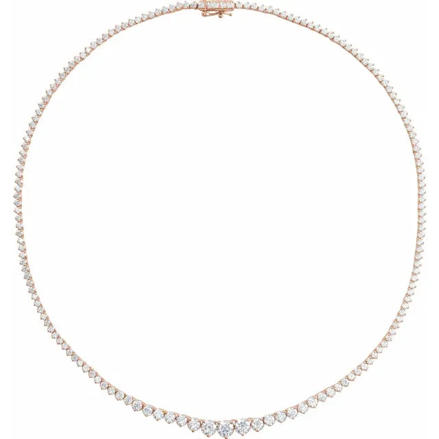Evert Riviera Tennis Necklace 9.5CTW (LabGrown)