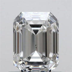 0.74ct Emerald Natural Diamond (Colour F, Clarity SI1, GIA Certified)