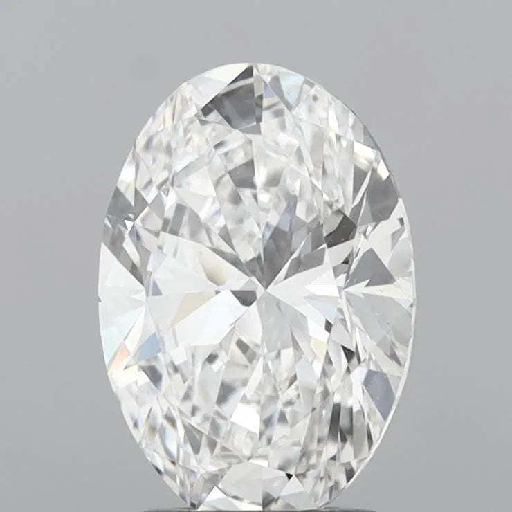 2.00ct Oval Lab Grown Diamond (Colour E, Clarity VVS2, IGI Certified)