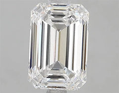 2.02ct Emerald Lab Grown Diamond (Colour E, Clarity VVS2, IGI Certified)